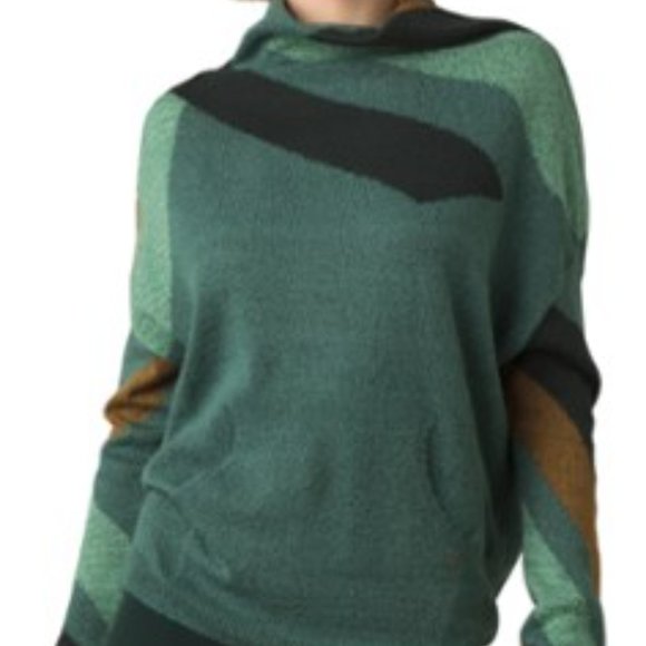 Prana Santa Anna Sweater Peacock Size L 